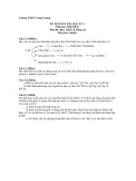 ĐỀ THI KIỂM TRA HỌC KỲ I (Năm học: 2010-2011) Trường THPT Trưng Vương ppt