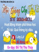 Giáo trình điện tử mầm non: Quả trứng kỳ diệu potx