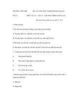 CÂU HỎI TRẮC NGHIỆM NÂNG CAO - VẬT LÝ 10 - TRƯỜNG THPT PĐP TỔ LÝ pot