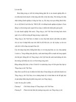 Tổng công ty chè và thực trạng xuất khẩu các sản phẩm chè chế biến tại các thị trường mới và giải pháp - 1 pptx