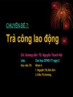 CHUYÊN ĐỀ TRẢ CÔNG LAO ĐỘNG TRONG DOANH NGHIỆP