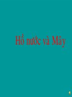 Giáo trình điện tử mầm non: Hồ nước và mây pptx