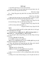 tổng hợp và giải các bài tập ngữ pháp văn học lớp 9