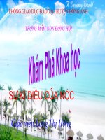 Giáo trình điện tử mầm non: Sự kỳ diệu của nước ppt