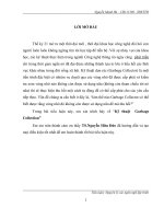 Tiểu luận Nguyên lý các ngôn ngữ lập trình Kỹ thuật  Garbage Collection