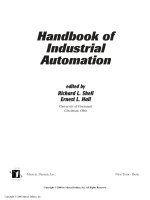 Handbook of Industrial Automation - Richard L. Shell and Ernest L. Hall Part 1 doc