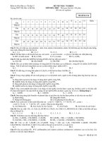 ĐỀ THI TRẮC NGHIỆM MÔN HÓA HỌC - Mã đề thi 134 pdf