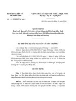 Quy chế về tổ chức và hoạt động của Hội đồng thẩm định báo cáo đánh giá môi trường chiến lược pptx