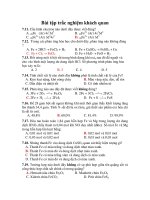 Bài tập trắc nghiệm khách quan potx