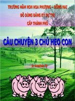 Giáo trình điện tử mầm non: Ba chú heo con pps