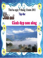 Giáo án điện tử tiểu học: tập đọc cảnh đẹp non sông pps