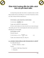 Giáo trình hướng dẫn tìm hiểu cách tính chi phí bách biến phần 1 pdf