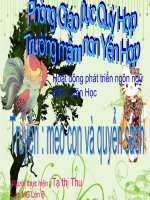 Giáo trình điện tử mầm non: truyện mèo con và quyển sách docx