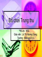 Giáo trình điện tử mầm non: Đồ chơi trung thu pps