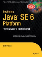 Beginning Java SE 6 Platform From Novice to Professional phần 1 ppsx