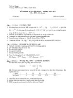 ĐỀ THI HỌC SINH GIỎI ĐBSCL - Năm học 2010 - 2011 Môn : HÓA ppsx