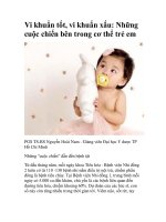 Vi khuẩn tốt, vi khuẩn xấu: Những cuộc chiến bên trong cơ thể trẻ em ppsx