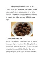 Thực phẩm giúp bài trừ độc tố cơ thể Trong cơ thể, gan, thận và hệ tiêu docx