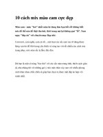 10 cách mix màu cam cực đẹp pps