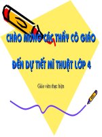 Giáo án điện tử tiểu học: Vẽ hoặc nặn con vật pptx