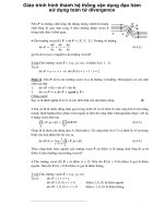 Giáo trình hình thành hệ thống vận dụng đạo hàm sử dụng toán tử divergence p1 ppt