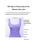 Bắt nhịp xu hướng cùng áo hoa Miumiu chào xuân doc