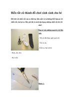 Biến tất cũ thành đồ chơi xinh xinh cho bé pot