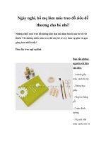 Ngày nghỉ, bố mẹ làm móc treo đồ siêu dễ thương cho bé nhé! ppsx