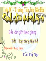 Giáo án điện tử tiểu học: Hoạt động tập thể ppt
