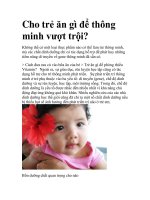 Cho trẻ ăn gì để thông minh vượt trội? potx