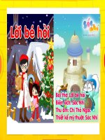 Kể chuyện theo tranh: Lời bé hỏi ppsx