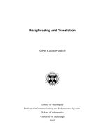 Paraphrasing and Translation - part 1 ppsx