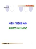 SLIDE - GIỚI THIỆU VỀ DỰ BÁO KINH DOANH 1 ppsx