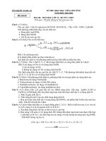 KÌ THI CHỌN HỌC VIÊN GIỎI TỈNH NĂM HỌC 2010-2011 Môn thi: HOÁ HỌC LỚP 12 ppsx