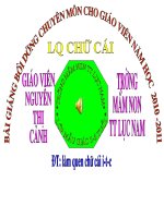 Giáo trình điện tử mầm non: Làm quen với chữ cái pot