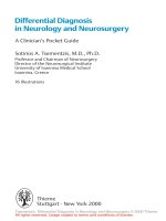 Differential Diagnosis in Neurology and Neurosurgery - part 1 potx