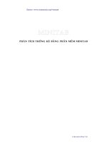 Phân tích thống kê bằng phần mềm Minitab - Chương 1 pptx