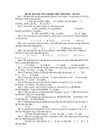 BỘ ĐỀ THI THỬ TỐT NGHIỆP THPT HÓA HỌC - ĐỀ SỐ 6 pps