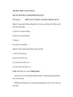 CÂU HỎI TRẮC NGHIỆM VẬT LÝ TRƯỜNG THPT NGUYỄN HUỆ ppt