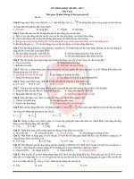 ÔN THI ĐẠI HỌC HÈ 2011 - ĐỀ 9 Môn Vật lý doc