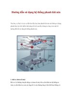 Hướng dẫn sử dụng hệ thống phanh khí nén pptx