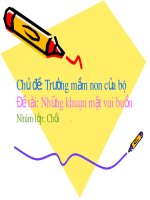 Giáo trình điện tử mầm non: Những khuôn mặt vui buồn doc