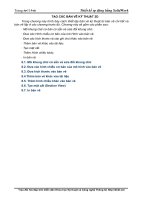 Phần mềm thiết kế tự động 3D SolidWorks ( Nguyễn Anh Cường ) - Chương 8 pps