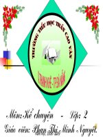 Giáo án điện tử tiểu học: Bà cháu docx