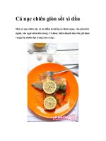 Cá nục chiên giòn sốt xì dầu ppsx