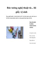 Bức tường nghệ thuật từ... lõi giấy vệ sinh doc