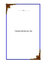 Chương trình đào tạo y học pot