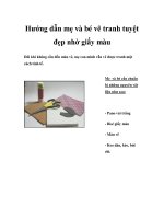 Hướng dẫn mẹ và bé vẽ tranh tuyệt đẹp nhờ giấy màu pdf