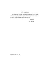 Hoàn thiện công tác kế toán chi phí sản xuất và tính giá thành sản phẩm tại công ty TNHH một thành viên cấp nước nghệ an
