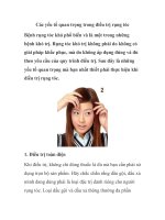 Các yếu tố quan trọng trong điều trị rụng tóc ppt